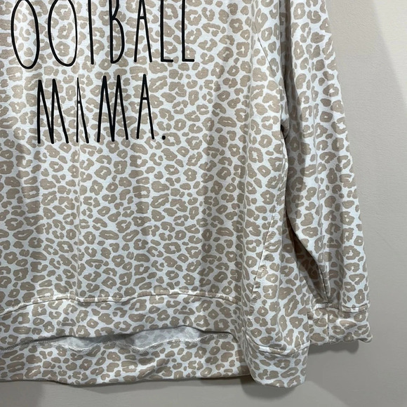 Rae Dunn “Football Mama” Leopard Print Long Sleeve 1X - Picture 6 of 15